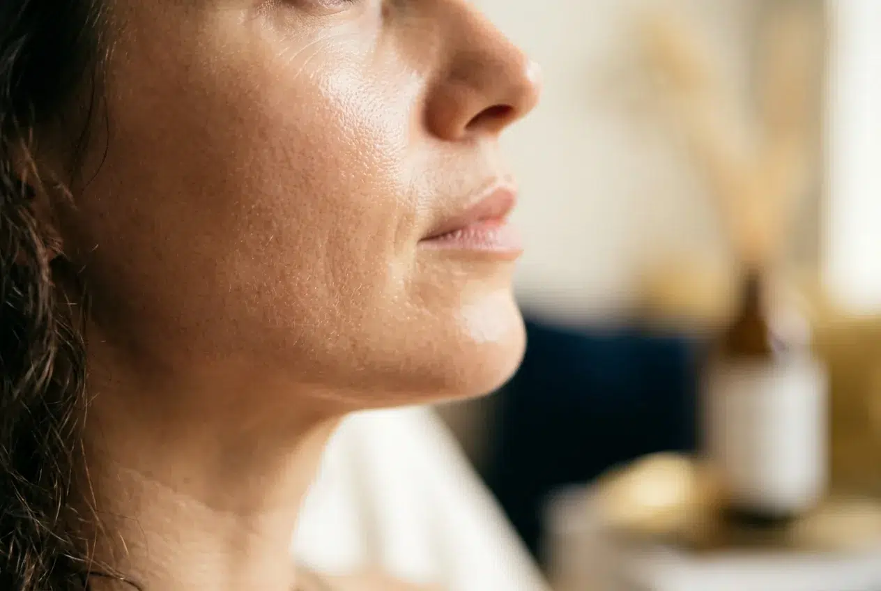 Gezonde en gehydrateerde huid met natuurlijke glow
